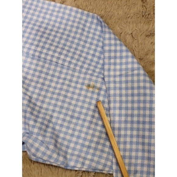 Looney Tunes Embroidered Coyote Plaid Button Down Shirt Vintage Small S NWT - Picture 5 of 9